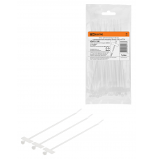 Хомут нейлоновый 3,6 х 205 мм с маркировочной площадкой (белый) (100 шт) TDM