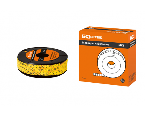 Маркер МК3 - 6мм символ "С" 350шт/ролл TDM
