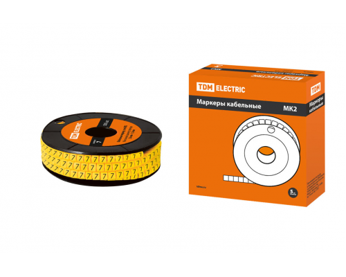 Маркер МК2 - 4мм символ "7" 500шт/ролл TDM