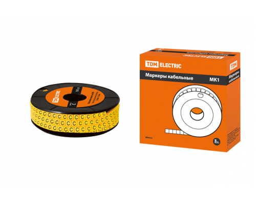 Маркер МК1 - 2,5мм символ "С" 1000шт/ролл TDM
