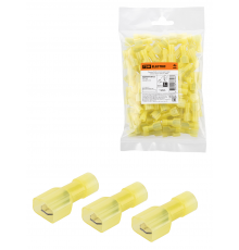 Разъем РпИп 6-6 плоский (папа) нейлоновый (100 шт.) TDM