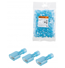 Разъем РпИп 2,5-6 плоский (папа) нейлоновый (100 шт.) TDM