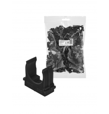 Крепеж-клипса для трубы 25 мм для прямого монтажа (100 шт.) черная TDM