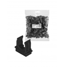 Крепеж-клипса для трубы 20 мм для прямого монтажа (100 шт.) черная TDM