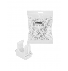 Крепеж-клипса для трубы 16 мм для прямого монтажа (100 шт.) белая TDM