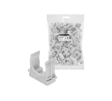 Крепеж-клипса для трубы 25 мм для прямого монтажа (100 шт.) серая TDM