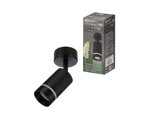 Светильник-спот поворотный LED, 7 Вт, 230 В, 50 Гц, 4000К, IP20, "Вероника", черный, TDM