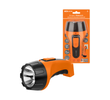 Фонарь «Комета 6» ручной аккумуляторный,  2 Вт 1 светодиод, 0,6 А*ч 230 В вилка, TDM