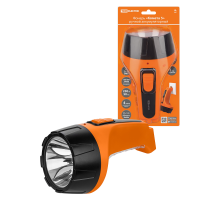 Фонарь «Комета 5» ручной аккумуляторный,  2 Вт 1 светодиод+10 SMD, 0,7 А*ч 230 В вилка, TDM