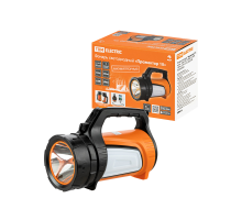 Фонарь светодиод. "Прожектор 10", аккум., 10 Вт LED+12 SMD+12 SMD, 350 лм, 3,7 В 2,4 А*ч, USB, TDM