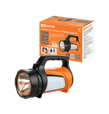 Фонарь светодиод. "Прожектор 10", аккум., 10 Вт LED+12 SMD+12 SMD, 350 лм, 3,7 В 2,4 А*ч, USB, TDM