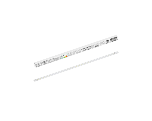 Лампа светодиодная НЛ-Т8-20 Вт-230 В-4000 К–G13, 1200 мм, прозрачная, стекло, непов. Народная