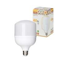 Лампа светодиодная T-40 Вт-230 В-4000 К–E27 (114x183 мм) НАРОДНАЯ