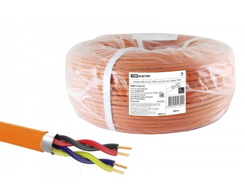 Кабель КПСЭнг(А)-FRHF 2х2х0,35 мм² (200м) TDM