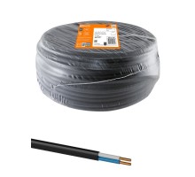 Кабель ВВГ-П нг(А)-LS 2х6 ок(N)-0,66 ГОСТ (100м) TDM