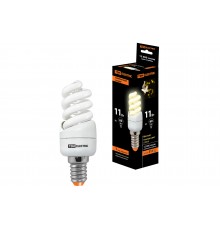 Лампа энергосберегающая КЛЛ-FSТ2-11 Вт-2700 К–Е14 КОМПАКТ (35х98 мм) TDM