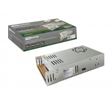 Блокпитания360Вт-12В-IP20 для светодиодных лент и модулей, металл, с вентиляторомTDM