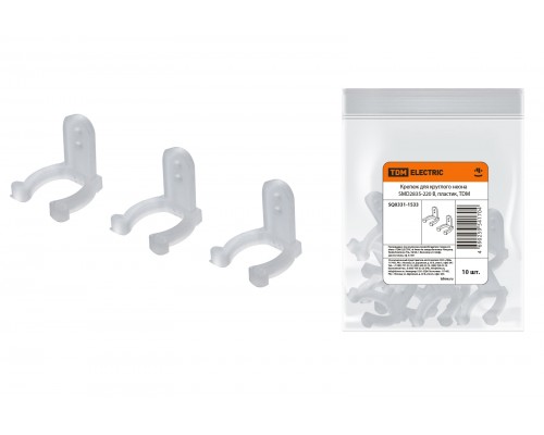 Крепеж для круглого неона SMD2835-220 В, пластик, TDM Крепеж для круглого неона SMD2835-220 В, пластик, TDM