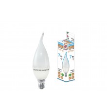 Лампа светодиодная WFС37-7 Вт-230 В -6500 К–E14 (свеча на ветру) Народная