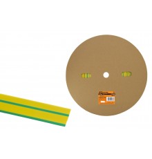 Термоусаживаемая трубка ТУТнг 16/8 желто-зеленая (100 м/ролл) TDM
