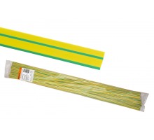 Термоусаживаемая трубка ТУТнг 10/5 желто-зеленая по 1м (50 м/упак) TDM