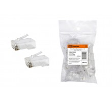 Разъем RJ-45 UTP для кабеля кат. 5Е, 8P8C (100шт) TDM