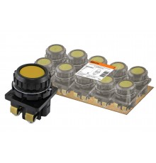 Выключатель кнопочный КЕ 011-У2-исп.5 желтый 1р 10A 660B IP40 TDM