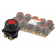 Выключатель кнопочный КЕ 011-У2-исп.5 красный 1р 10A 660B IP40 TDM