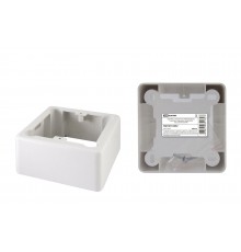 Коробка установочная ОП 85х85х42 мм, 1-местная, подъемная, белая, IP20, инд. штрихкод TDM