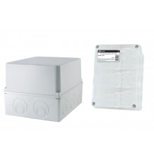 Распаячная коробка ОП 240х195х165мм, крышка, IP44, кабельные ввода d28-3 шт., d37-2 шт., TDM
