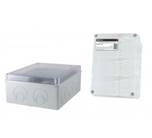 Распаячная коробка ОП 240х195х90мм, прозрач. крышка, IP55, кабельные ввода d28-3 шт., d37-2 шт., TDM