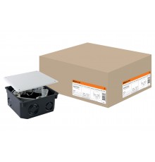 Распаячная коробка СП 110х110х50мм, крышка, клеммник, IP20, TDM