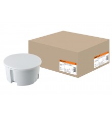 Распаячная коробка СП D80х40мм, крышка, белая, IP20, TDM