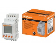 Реле напряжения РН 12-3х400/230В (LCD-дисплей, 1нр+1нз-контакты) TDM
