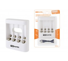 Зарядное устройство 3044 (300 mA 4 слота АА/ААА 2 кан.USB) TDM