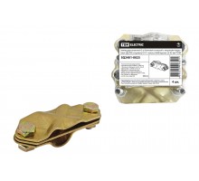 Зажим диагональный 2-х болтовой ЗДСЛ95 стержень D14 - полоса 4х40/пруток 25-95мм2 TDM