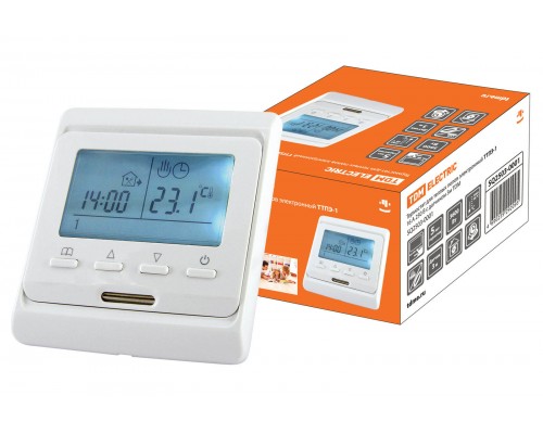 Термостат для теплых полов электронный ТТПЭ-1 16А 250В с датчиком 3м TDM