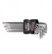 Набор ключей TORX КТ-9 (Т10-Т50) серия KBT-PROFESSIONAL для монтажа крепежных изделий с внутренним профилем TORX