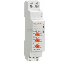 Реле времени RS-TC13, 2CO, 8А, 24_240V AC_DC, (циклическое с Т1 и Т2, 0,1с-10дней/ON/OFF) RELETEK