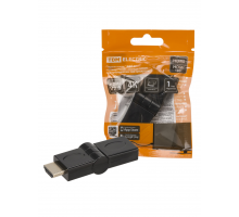 Переходник "АВП 5" штекер HDMI - гнездо HDMI поворотный на 180 градусов, позолоченные контакты, TDM