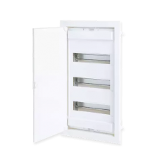 Щит встраиваемый 3 ряда, 36+6 мод.,металл. дверца IP40