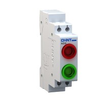 Индикатор ND9-2/gr красный+зелёный, AC/DC230В (LED) (R)) (CHINT)