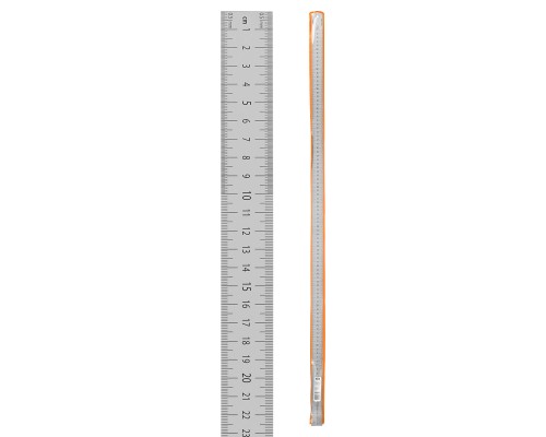 Линейка измерительная металлическая 100 см, нержавеющая сталь, двухсторонняя шкала, 'Рубин' TDM