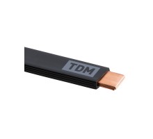 Шина медная гибкая изолированная ШМГ 3х(24х1), 2м, TDM