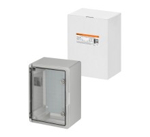 Бокс пластиковый ЩМП-0-4, прозр. крышка, ABS, IP65, от -45 до +75 °С, навесной, (400x300x210) TDM