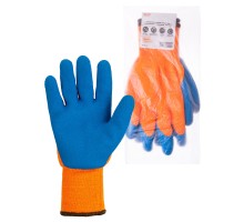 Перчатки плотной вязки акрил с латексным покрытием, 