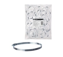 Хомут червячный, d 140-160 мм, оцинк  (упак. 100 шт) TDM