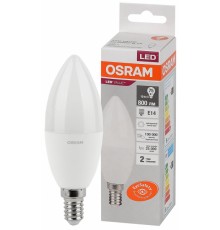 Лампа LED 10 Вт 4000К  LVCLB75 230V E14 RU OSRAM