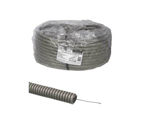 Труба гофр.ПВХ d 20 с зондом (100 м) легкая народная